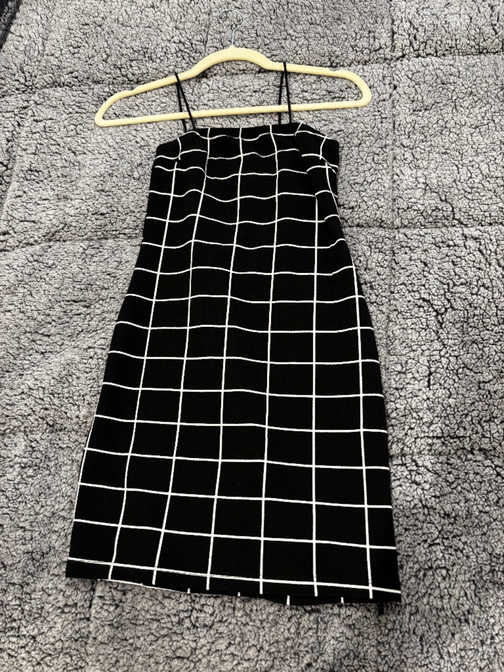 SHEIN Black Square Mini Dress XS